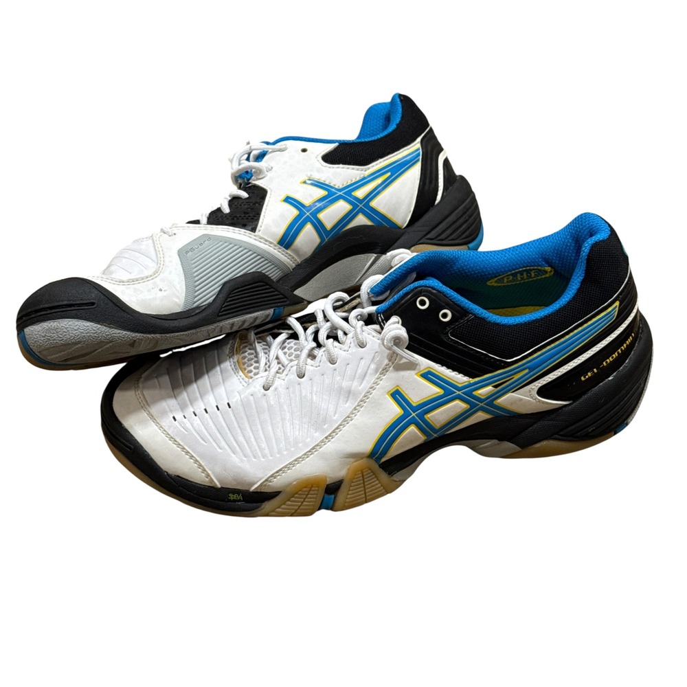ASICS Gel-Domain 3 Indoor Court Shoes Blue White Black Women's Size 8